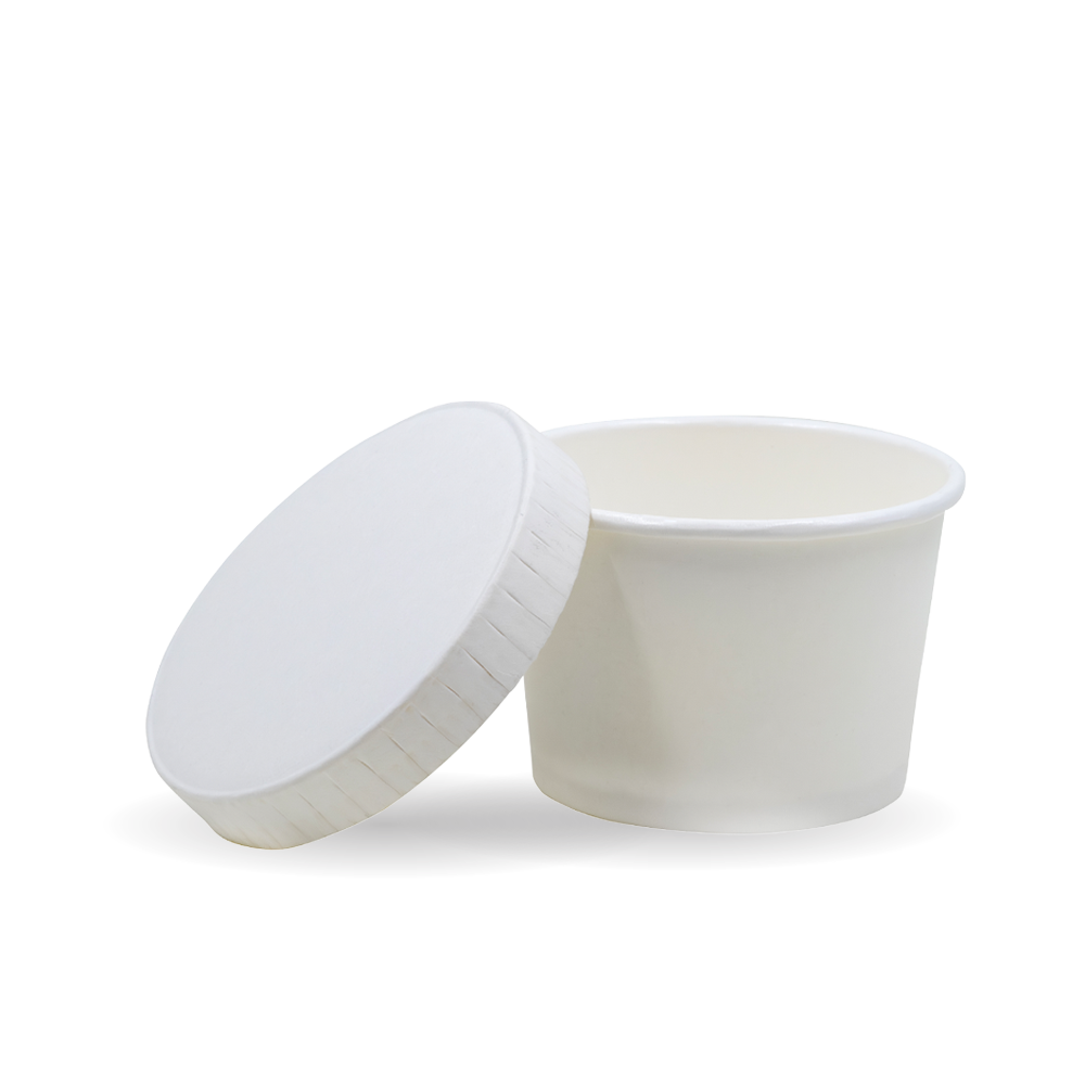 BioPak 45ml, 90ml & 120ml Paper Lid For Paper Sauce BioCup