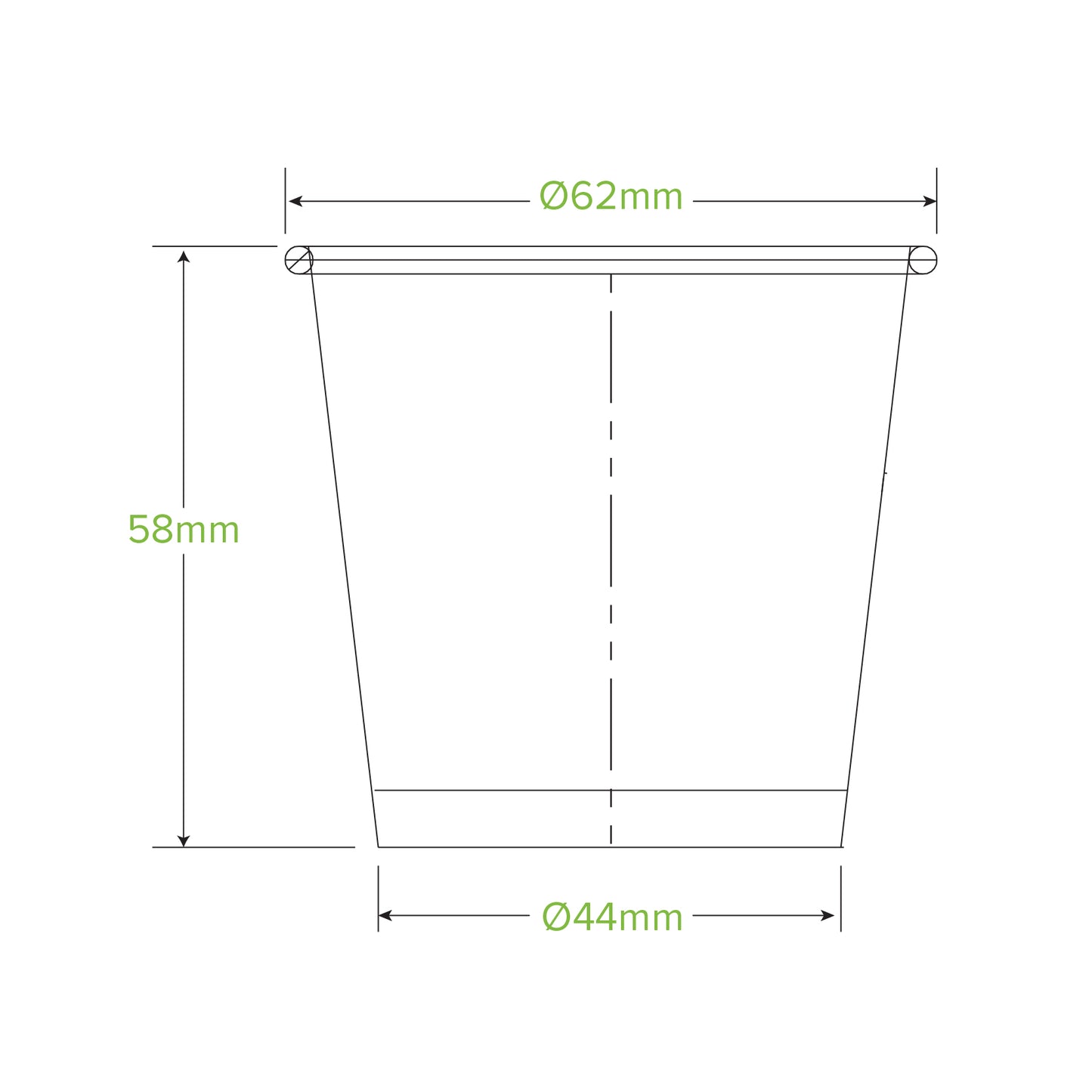 BioPak 90ml / 3oz Paper Sauce BioCup