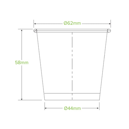 BioPak 90ml / 3oz Paper Sauce BioCup