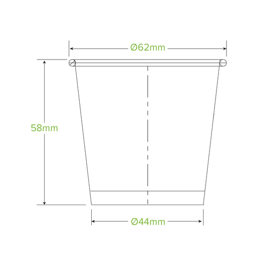 BioPak 90ml / 3oz Paper Sauce BioCup