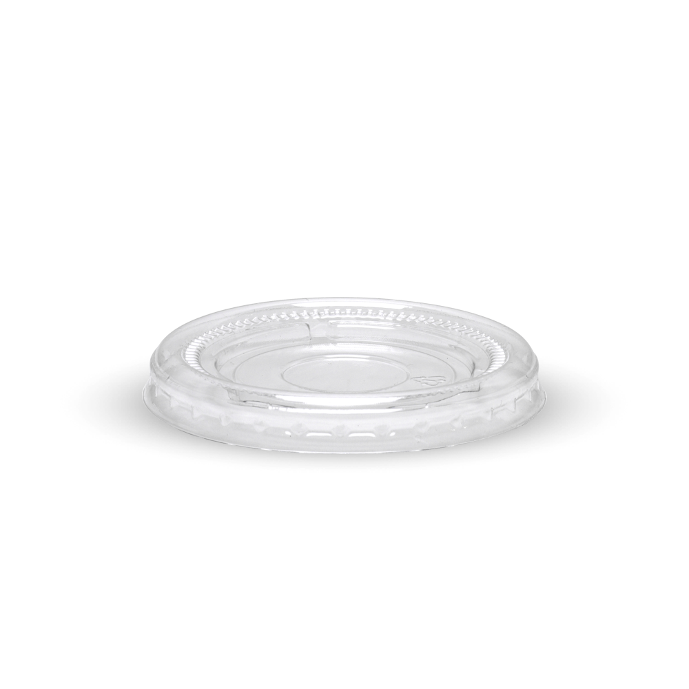 BioPak 45ml, 90ml & 120ml PET Lid For Paper Sauce BioCup