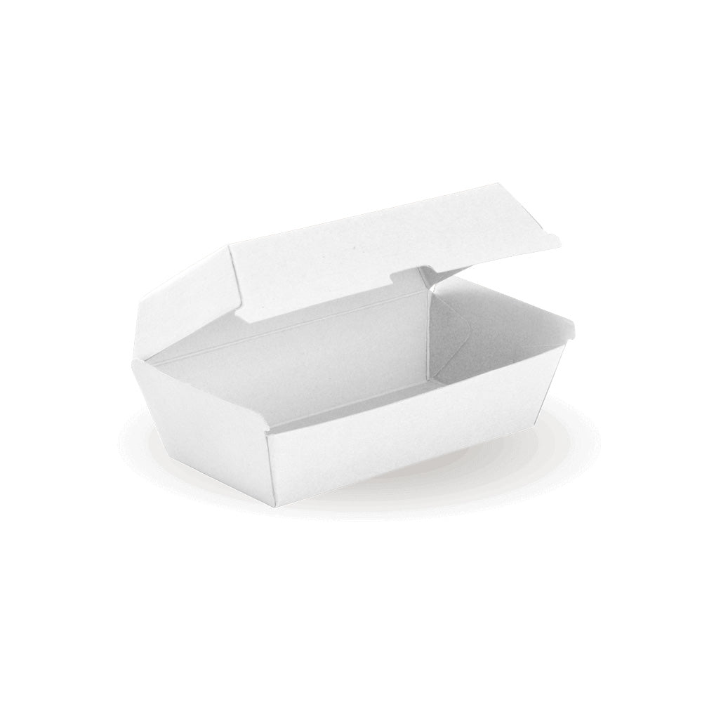 BioPak Disposable Kraft Regular Snack Box White