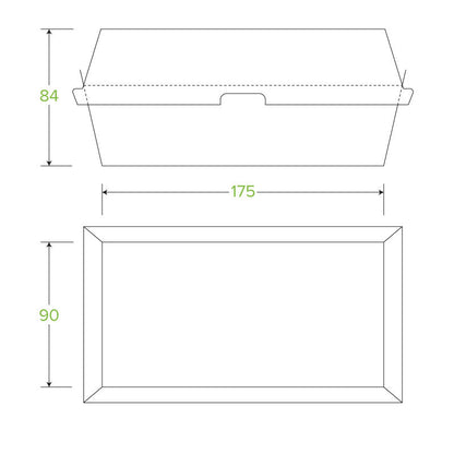 BioPak Disposable Kraft Regular Snack Box