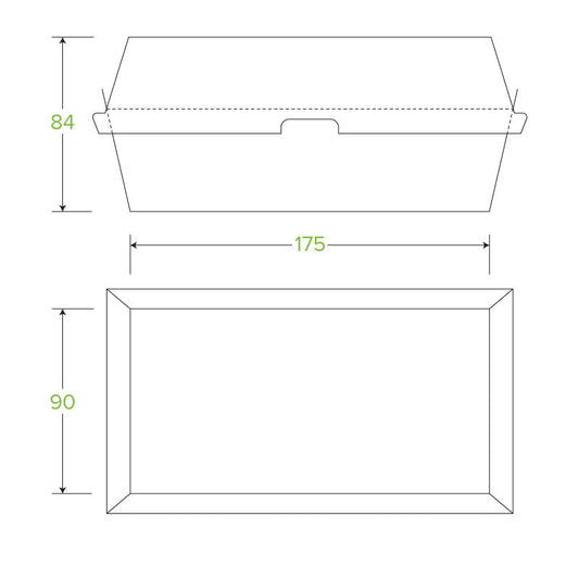 BioPak Disposable Kraft Regular Snack Box