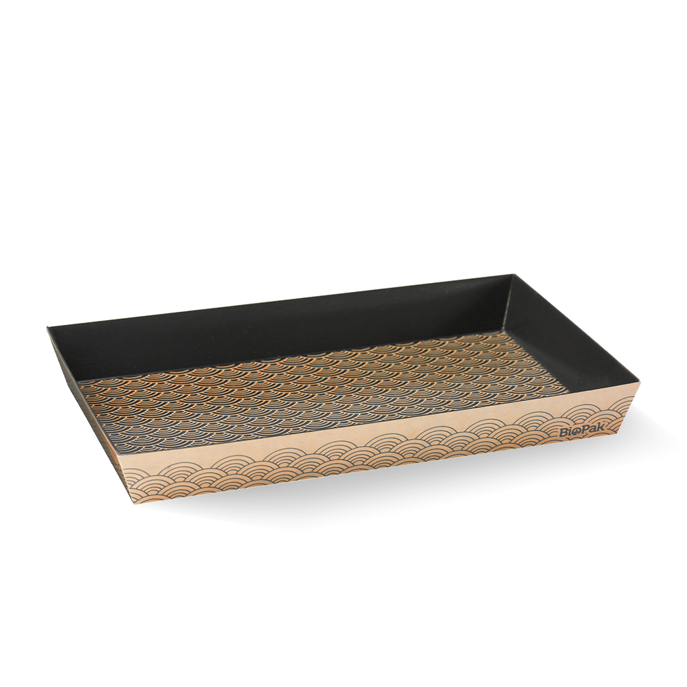 BioPak Long BioBoard Sushi Tray