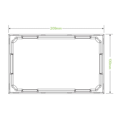 BioPak Large BioBoard Sushi Tray PET Lid