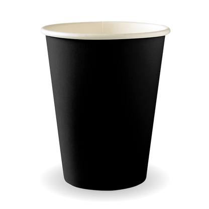 BioPak 390ml / 12oz (90mm) Black Aqueous Single Wall BioCup