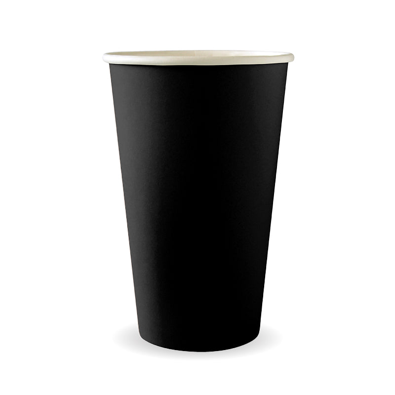 BioPak 510ml / 16oz (90mm) Black Aqueous Single Wall BioCup