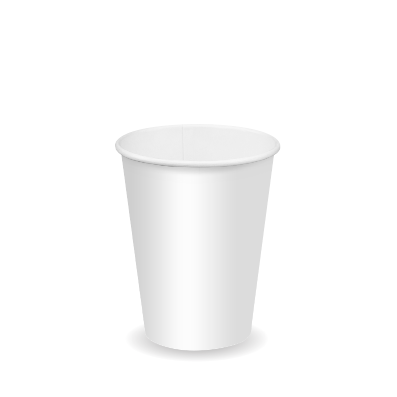 BioPak 390ml / 12oz (90mm) White Cold Paper BioCup