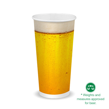 BioPak 600ml / 20oz (90mm) Beer Cold Paper BioCup