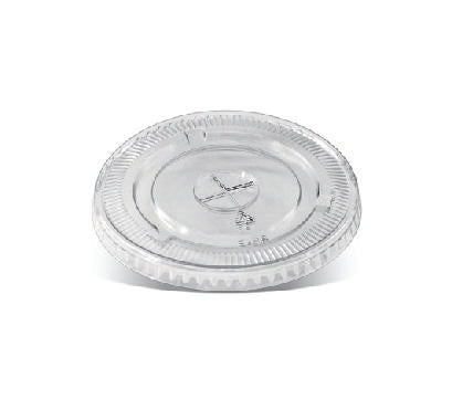 Clear PET flat lid with X straw slot(this lid fits U cups)
