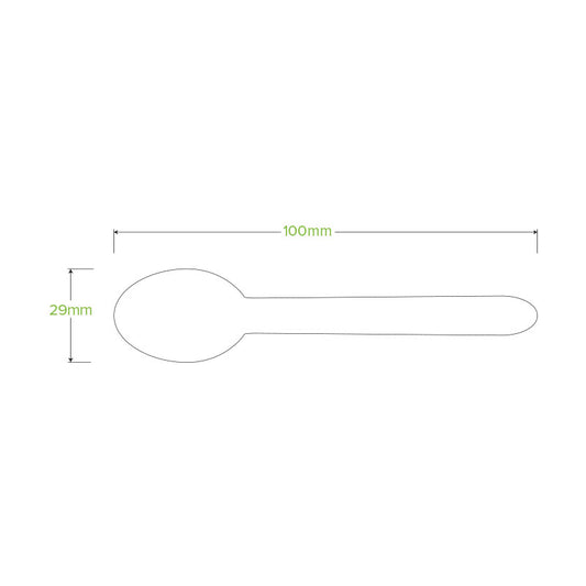 10cm Unbranded Wood Tea Spoon – FSC™ Certified Birchwood (Bulk Pack of 5000)