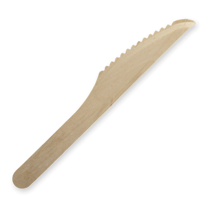16cm Unbranded Wooden Knife – FSC™ Certified Birchwood (Bulk Pack of 2000)