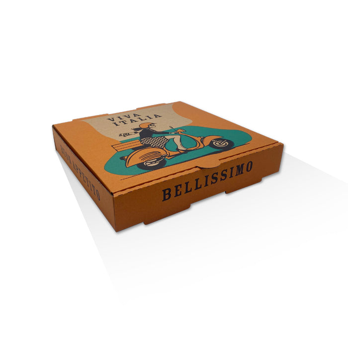 Pizza Box  11 Inch 280x280x40 mm - Printed Viva Italia