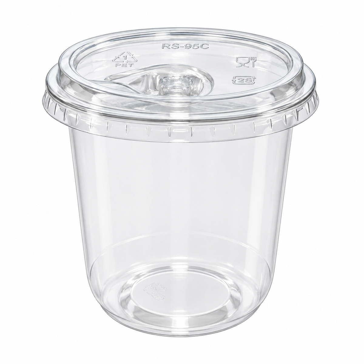 95mm U Shape Straw Free Sipper Lid Fits U Shaped Cups