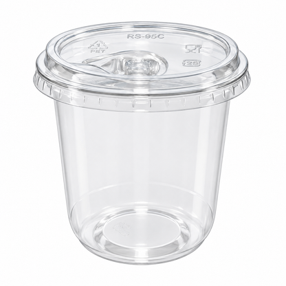 95mm U Shape Straw Free Sipper Lid Fits U Shaped Cups