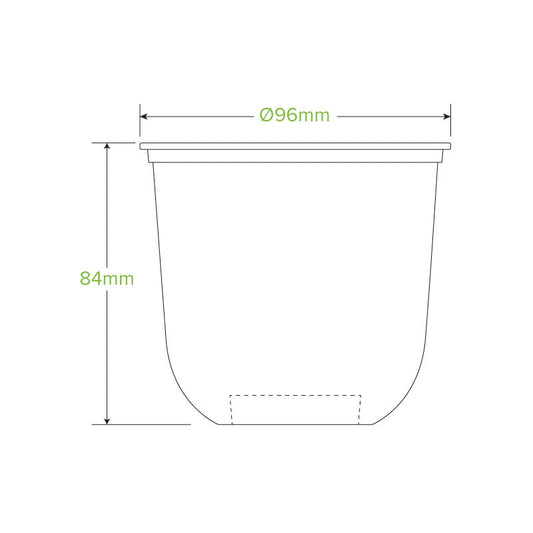 BioPak 360ml Tumbler Biocup.