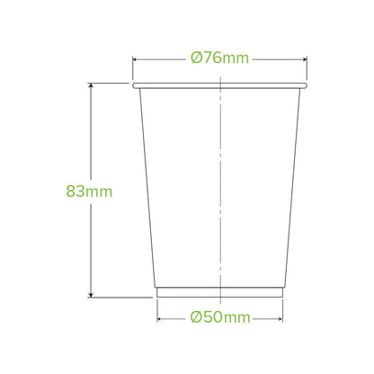 BioPak 200ml Clear Compostable Disposable Cold Cup.