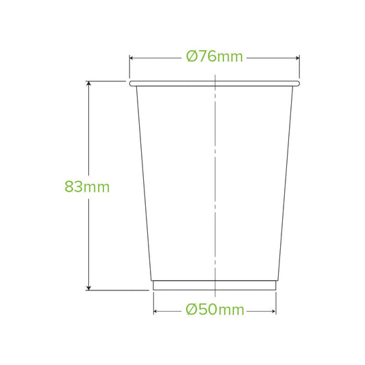 BioPak 200ml Clear Compostable Disposable Cold Cup.