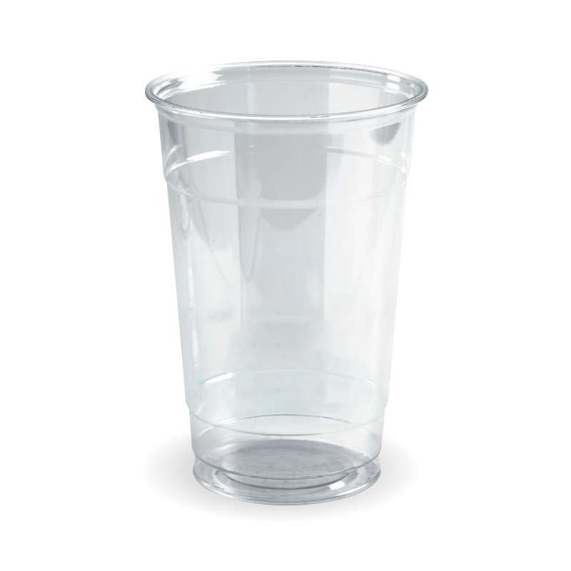 BioPak Unbranded 600ml Clear Compostable Disposable Cold Drink Cup