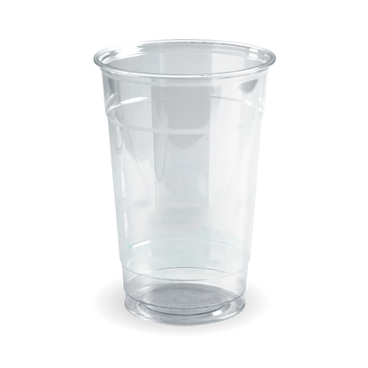 BioPak Unbranded 600ml Clear Compostable Disposable Cold Drink Cup