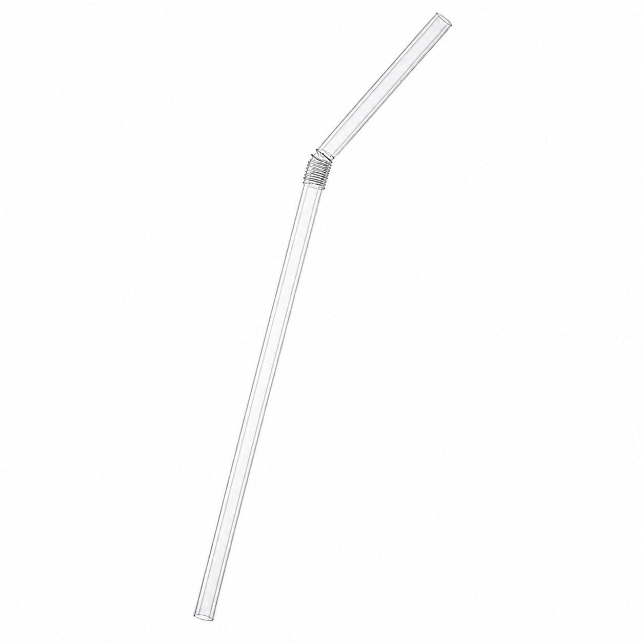 6mm PLA Flexi Straw - Compostable Bioplastic Straw