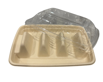 Unbleached Sugarcane Taco Holder Base