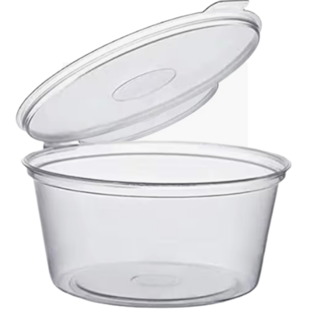 4 oz PP HINGED LID PORTION CUP