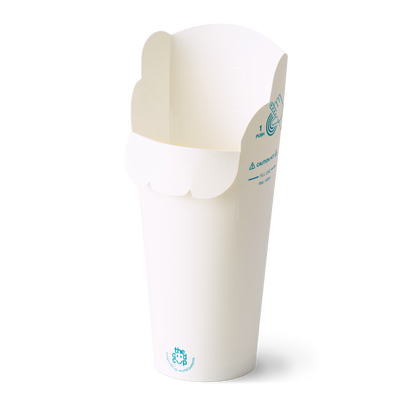 The Good Cup – White Kraft 16oz (470ml) | Carton of 800