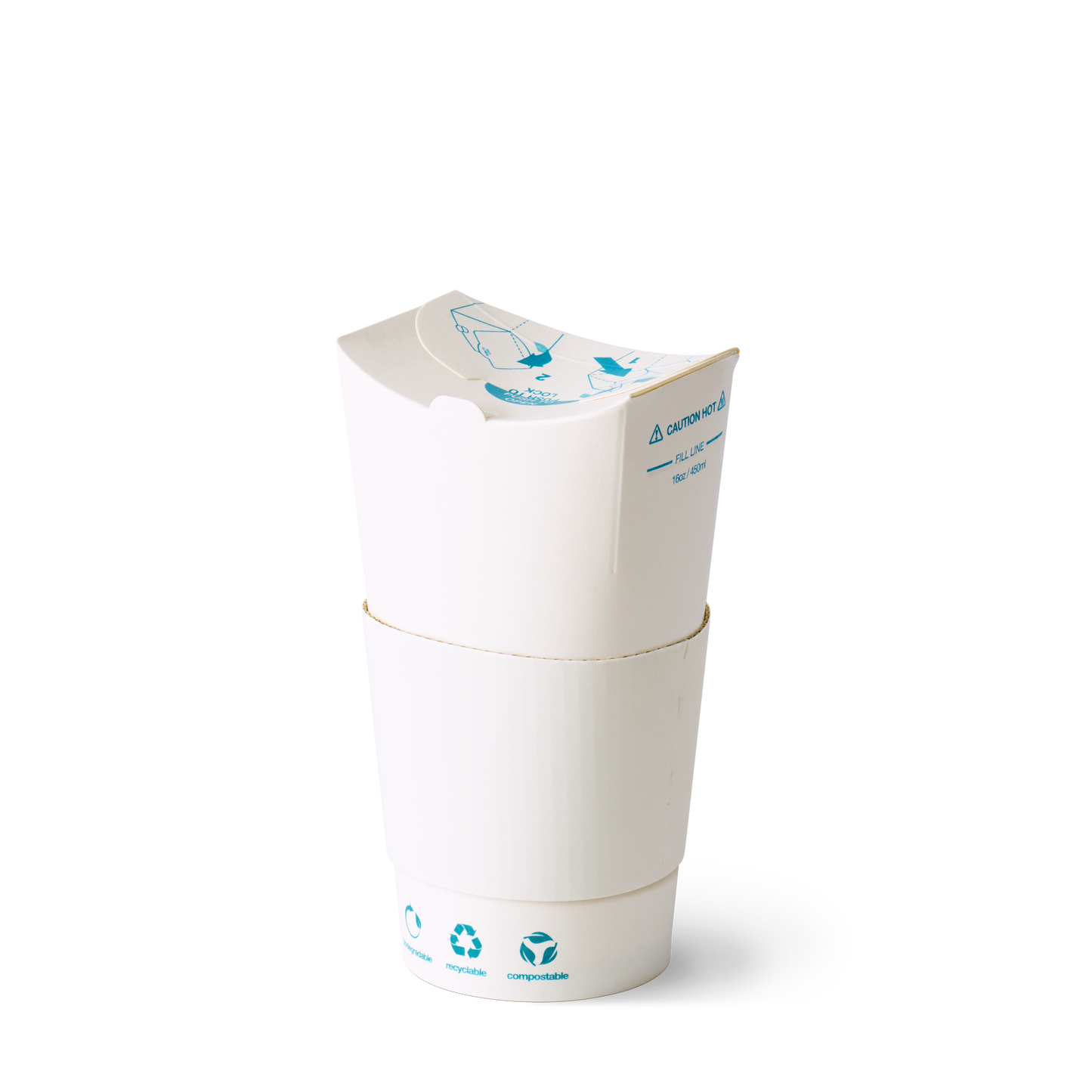 The Good Cup – White Kraft 16oz (470ml) | Carton of 800