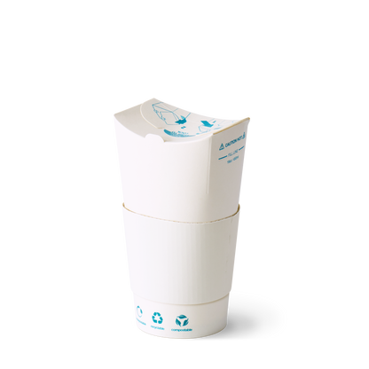 The Good Cup – White Kraft 16oz (470ml) | Carton of 800