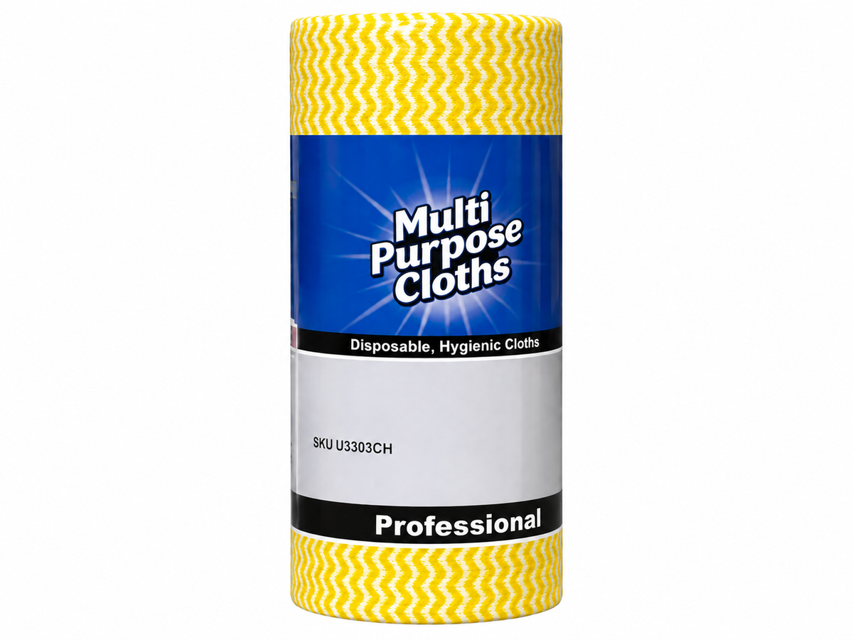 Heavy Duty Yellow Wipes Roll 45m x 30cm