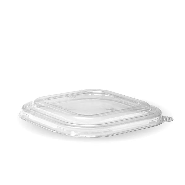 BioPak 750ml-1,400ml Clear RPET Square Takeaway Lid