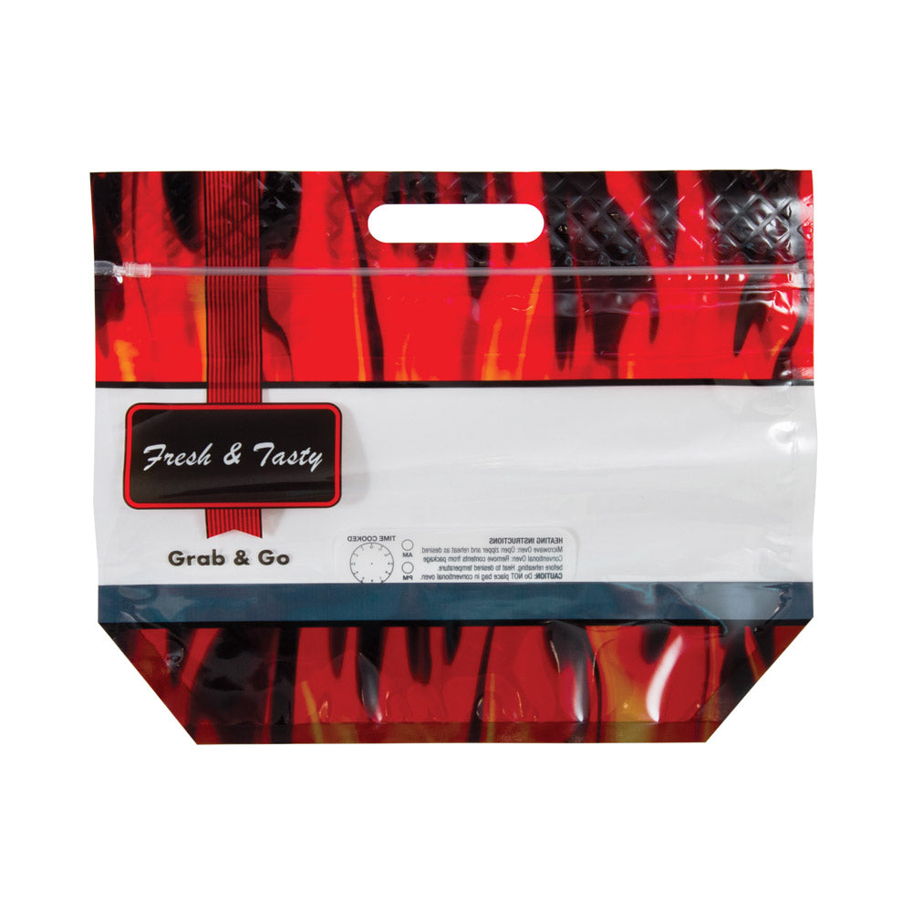 Hot BBQ Chicken Resealable Deli Bag With Handle Landscape 325x260mm