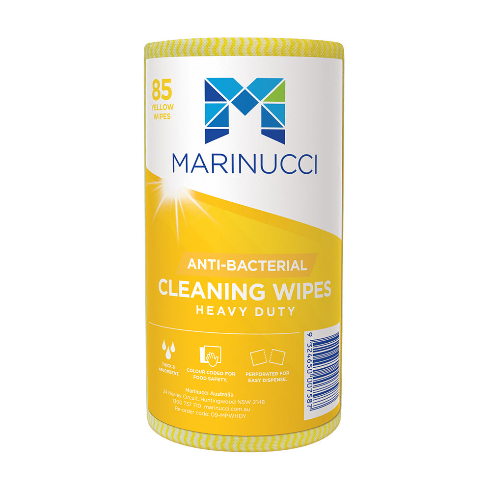 Heavy Duty Anti-Bacterial Wipes - Yellow