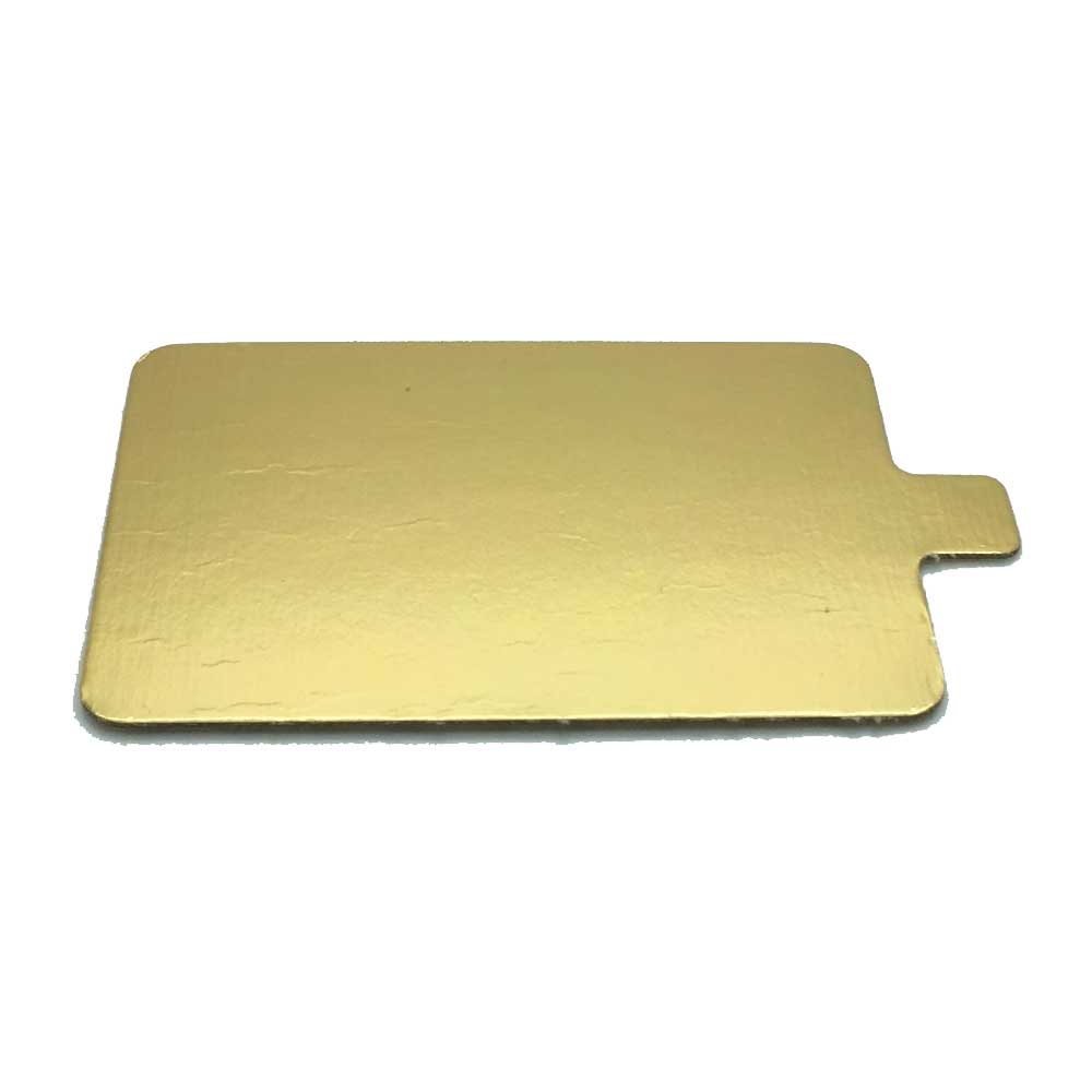 130x60mm Rectangle Gold Foiled Tab Board - 100 Pack