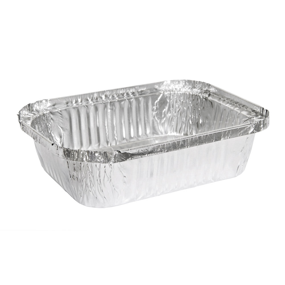 850ml Rectangular Takeaway Foil Tray 182x132x44mm
