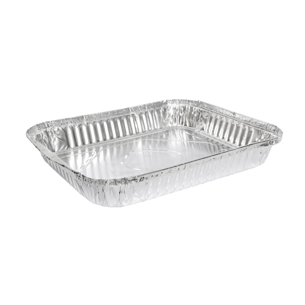 2000mL Takeaway Shallow 1/2 Gastronorm Foil Tray 296x240x36mm