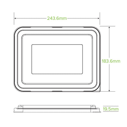BioPak 2/3 Compartment RPET Takeaway Lid Specifications