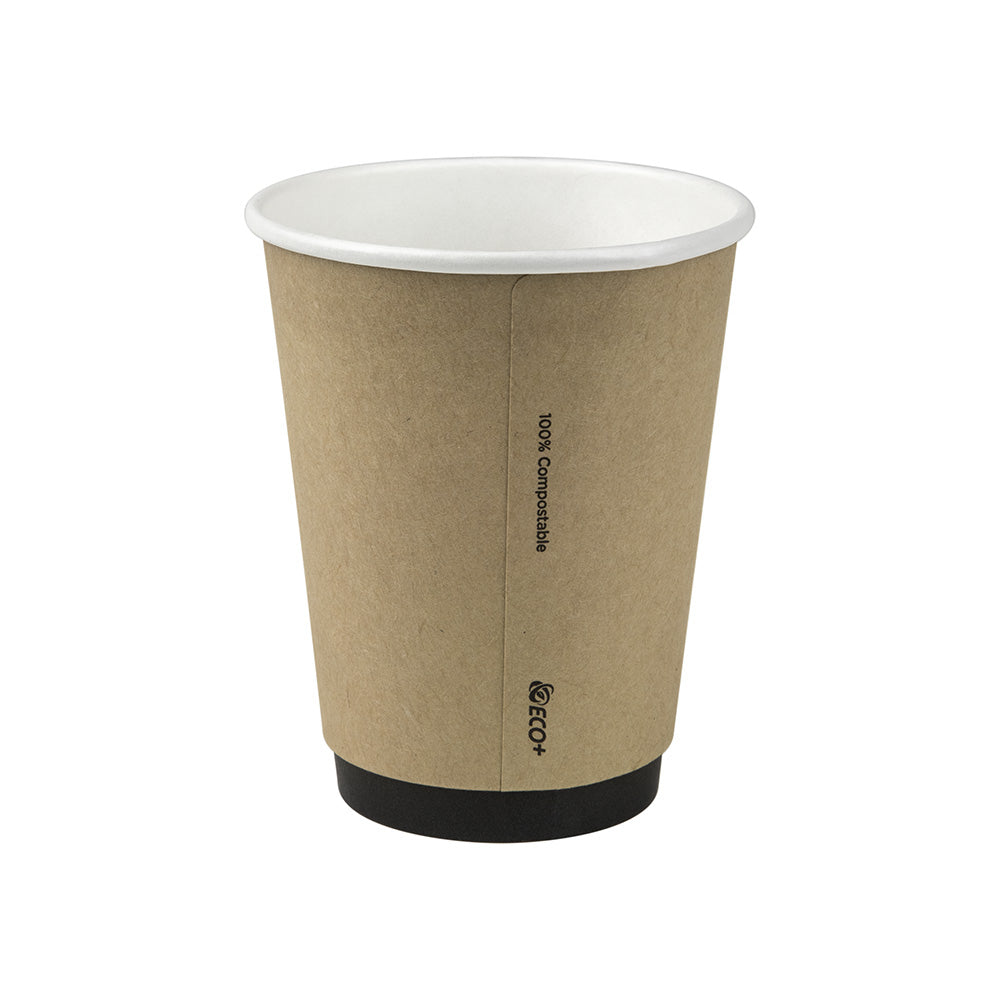 12oz/365ml Kraft PLA Double Wall Cup(Out of Stock)