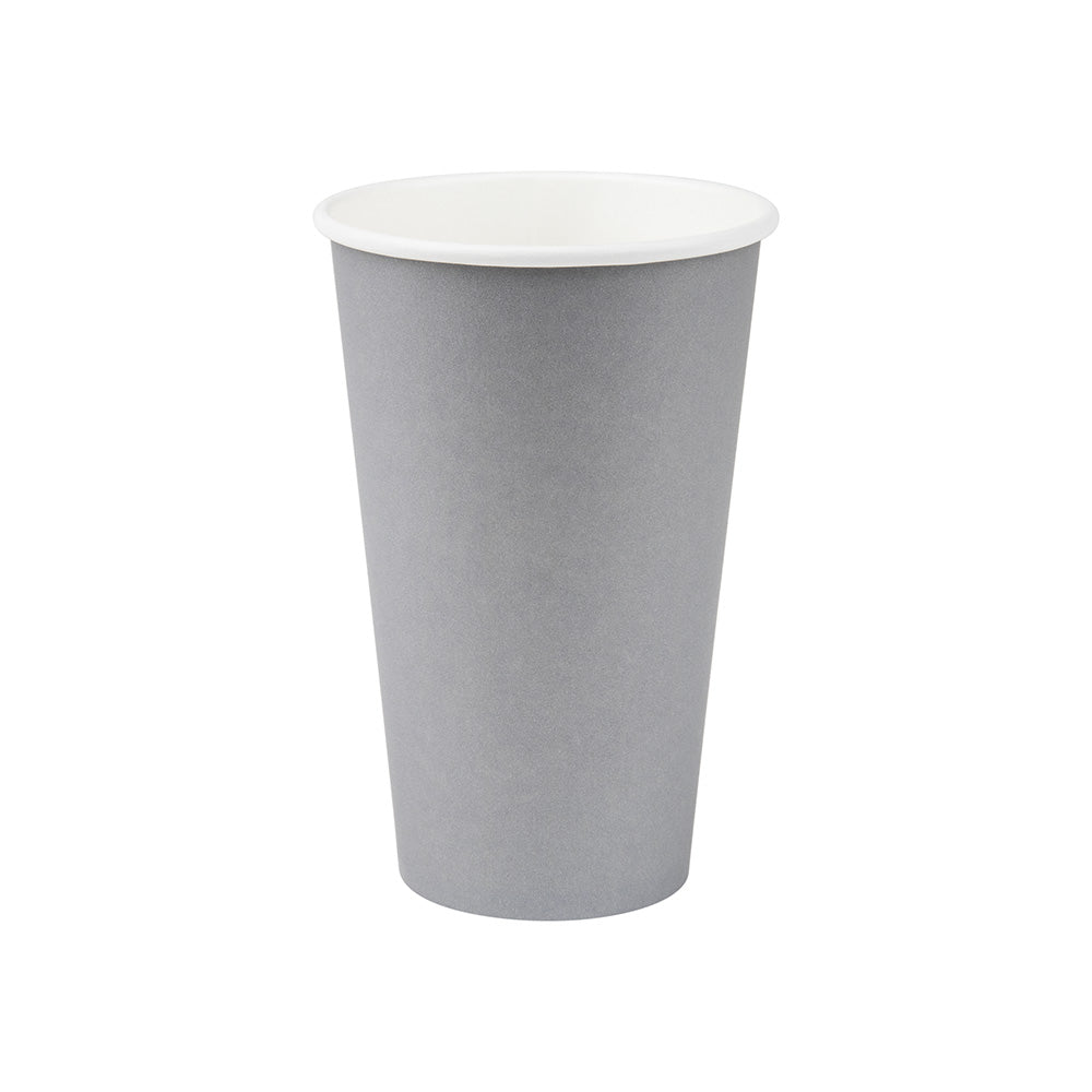 16oz/475mL (90mm) diameter Compostable Coffee Cup Grey
