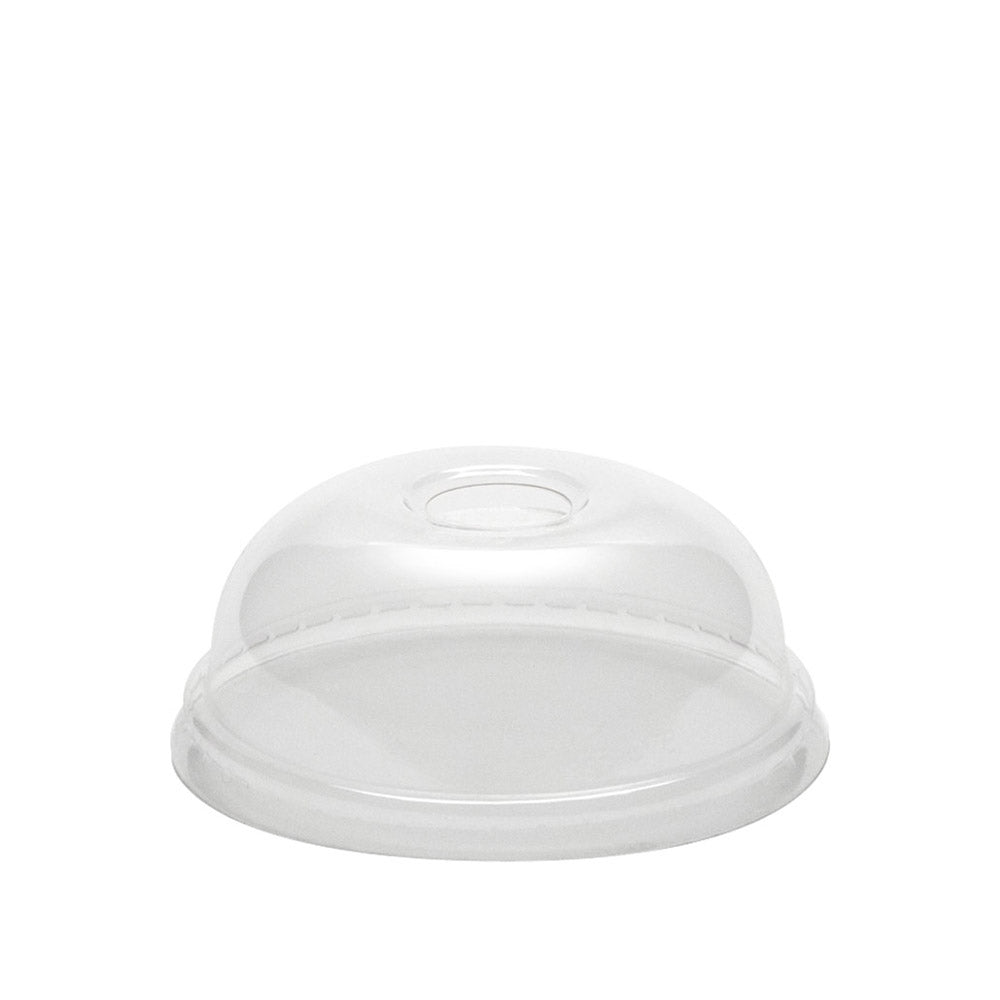 8-10OZ PET CLEAR DOME LID WITH HOLE
