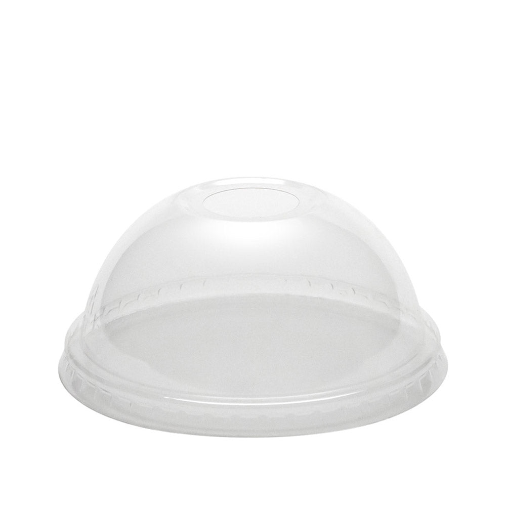 15/24oz PET clear dome lid with hole