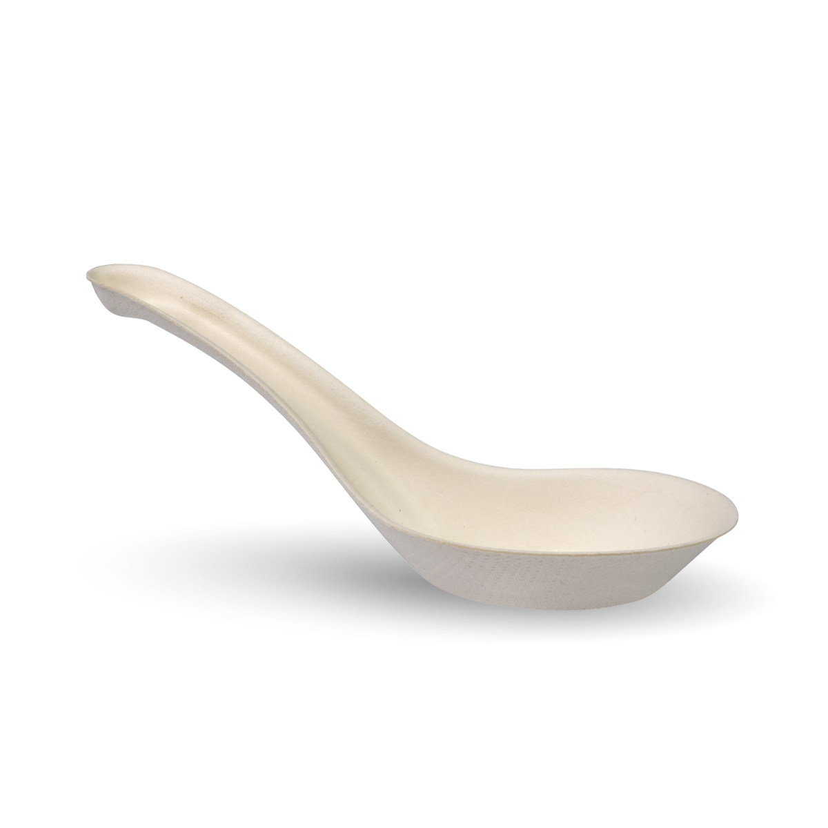 BioPak 14cm Sugarcane Pulp Chinese Soup Spoon