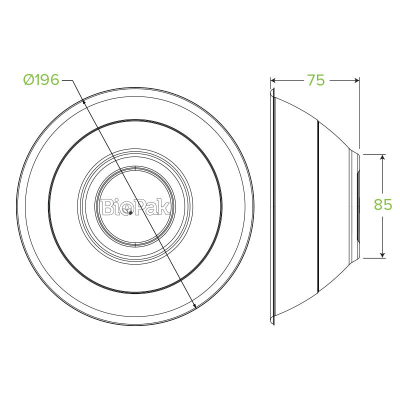 1,180ml / 40oz BioCane Bowl
