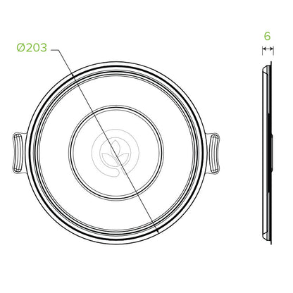800-1,180ml / 24-40oz BioCane Bowl Lid