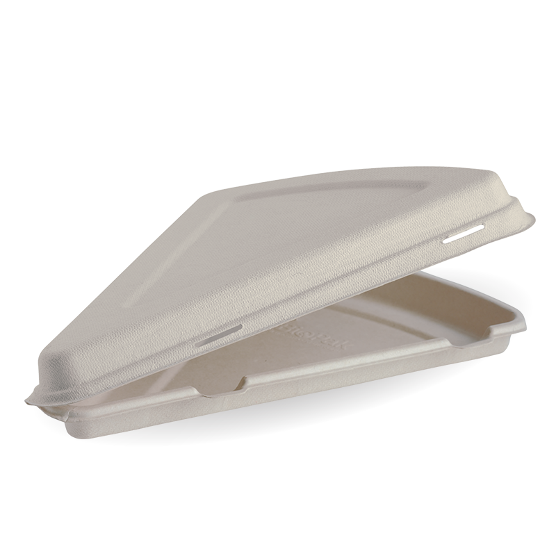 280mm X 163mm X 40mm / 9 inch Natural Pizza Slice Clamshell