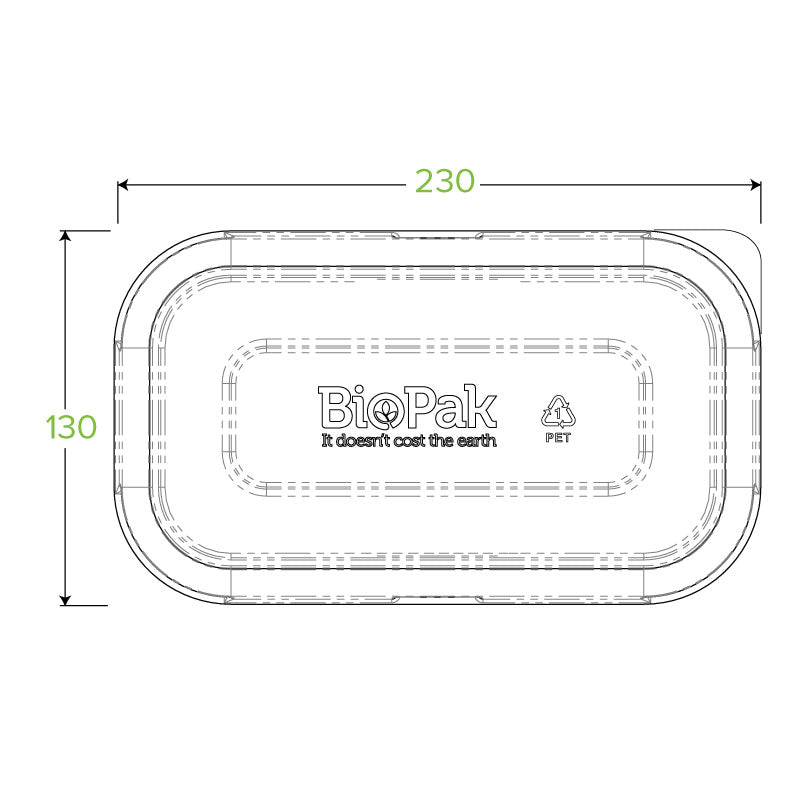 750 & 1,000ml PET Takeaway Lid