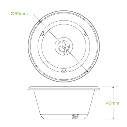 BioPak 120ml Base Sauce Container