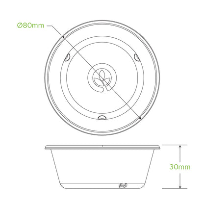 BioPak 90 ml Base Sauce Container